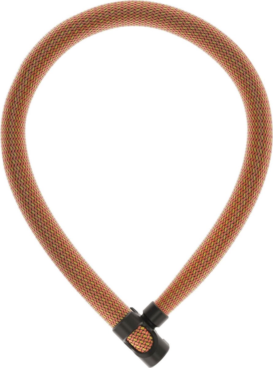 Abus Ivytex 7210 - Lock de collar de bicicleta naranja, 85 cm, bloqueo de llave