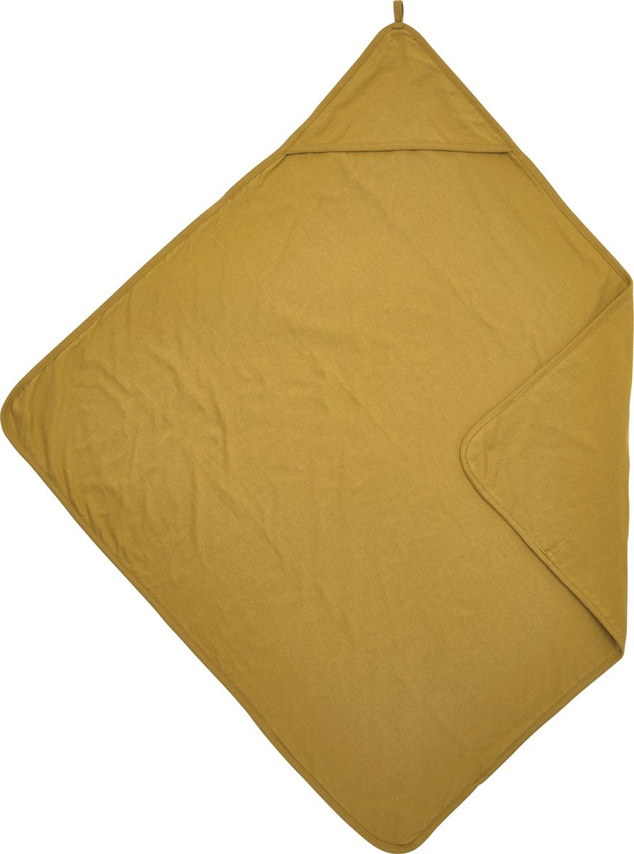 Capa de baño uni para bebé Meyco - oro miel - 80x80cm