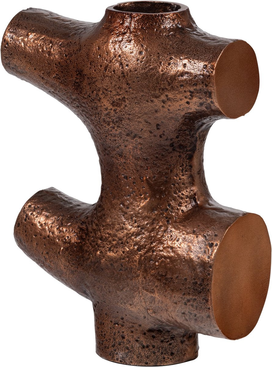 Woood orin decoratie ornament - metaal - bruin - 20x25x9
