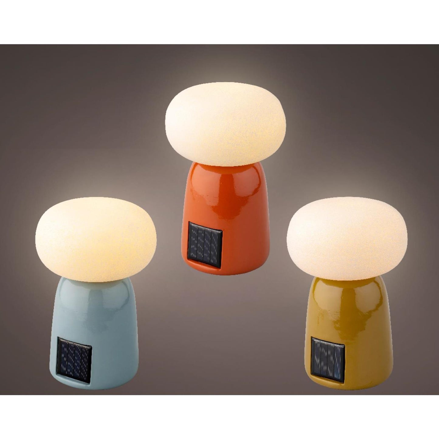 Lampada da tavolo solare Lumineo in poliresina 12,5x19cm
