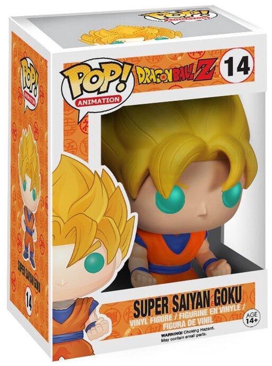 Funko pop animation: dragon ball z - super saiyan goku pop #14