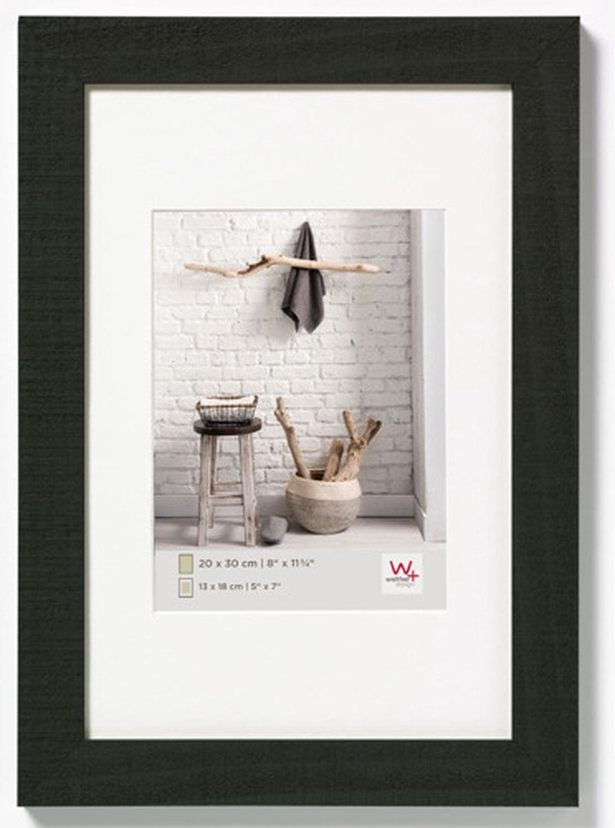 Casa Walther - cornice in legno - misura foto 30x40 cm - nera