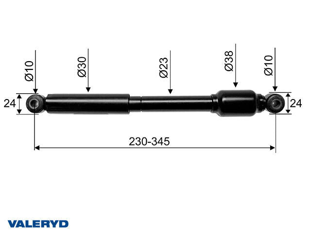 Amortiguador Valeryd amortiguador de desbordamiento alco 120sr sr1 b