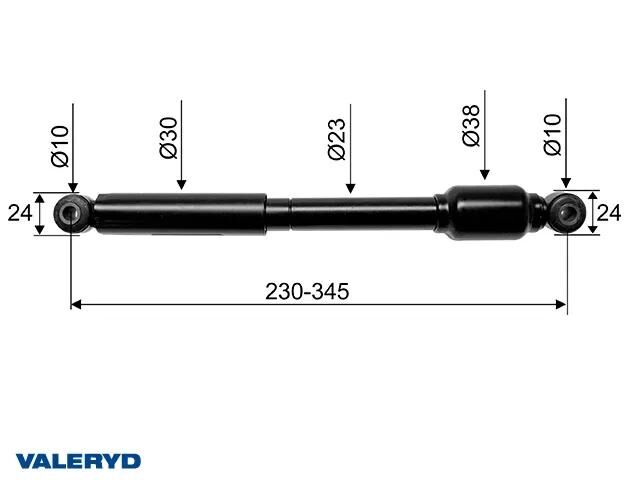 Ammortizzatore Valeryd serranda di troppopieno alco 120sr sr1 b