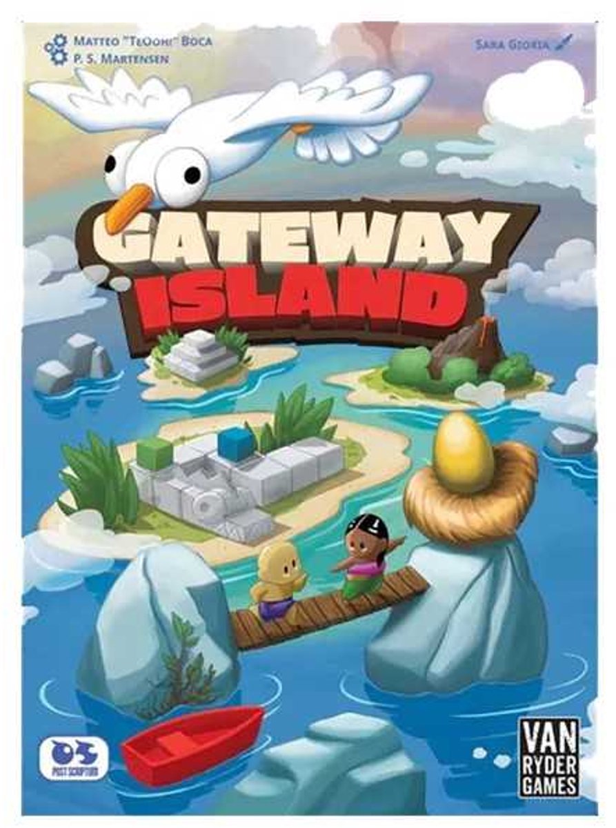 Gioco da tavolo Asmodee Gateway Island - 21 giochi in una scatola.