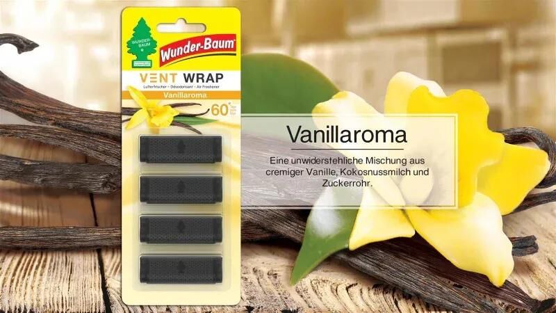 Wunder-baum alberi profumati deodorante per ambienti vent wrap deodorante per ambienti vent aroma di vaniglia