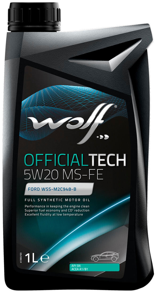 Wolf Motor Oil OfficialTech MS-Fe. Motoil 5w20 1l off.tech MS-FE