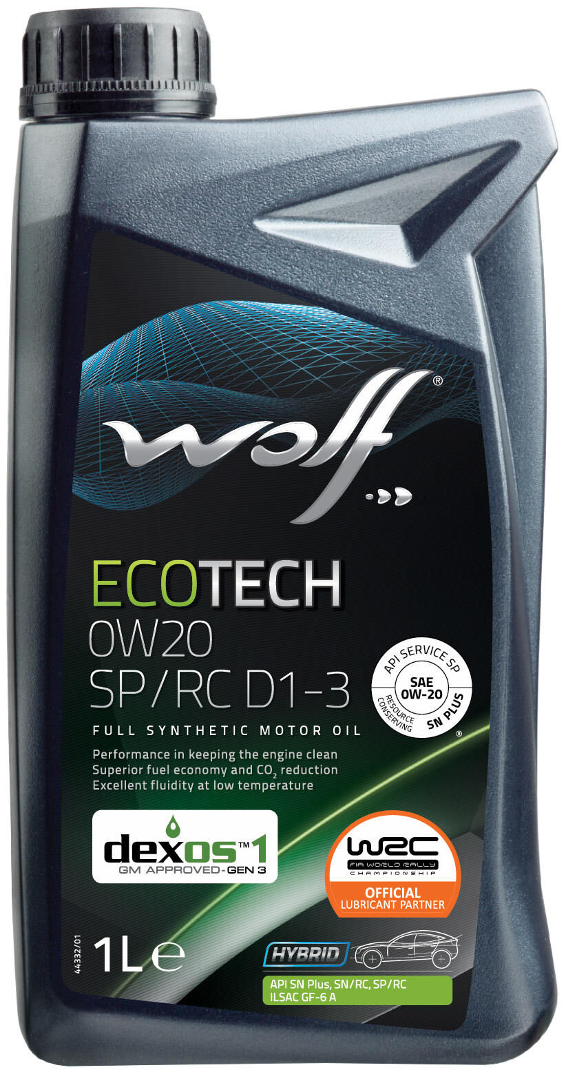 Wolf Motor Oil 'ECOTech SP RC D1-3 MOTOROIL 0W20 1L ECOTECH SP RC D1-3