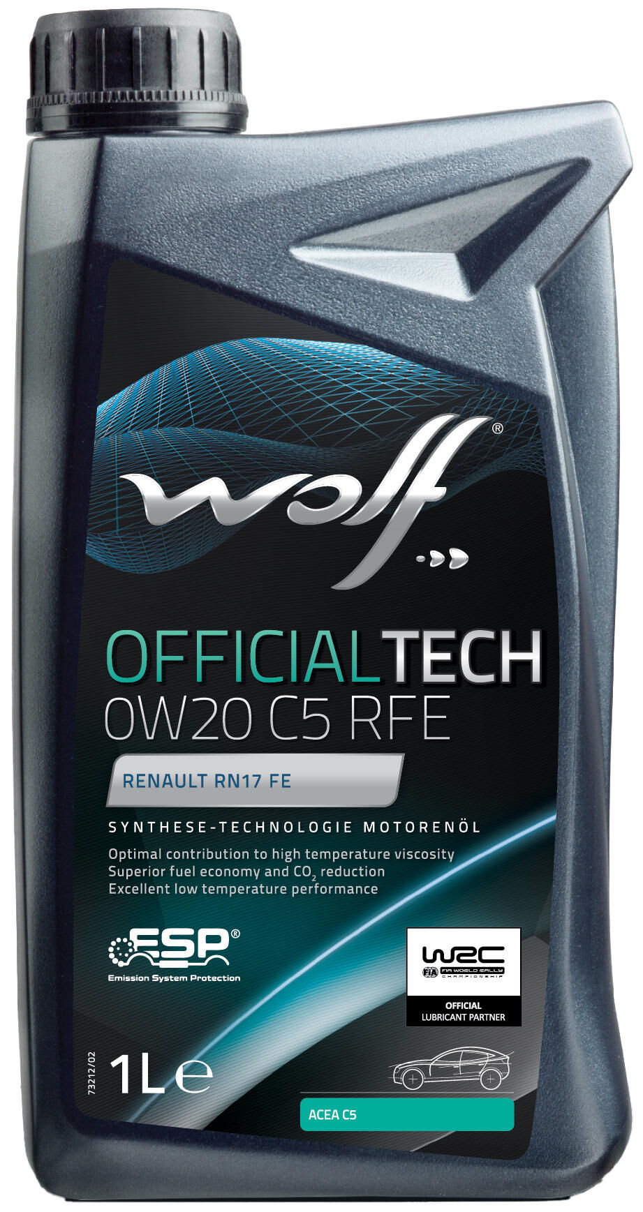 Wolf Motor Oil OfficialTech C5 RFE. Motoil 0w20 1l accout.tech c5 rfe
