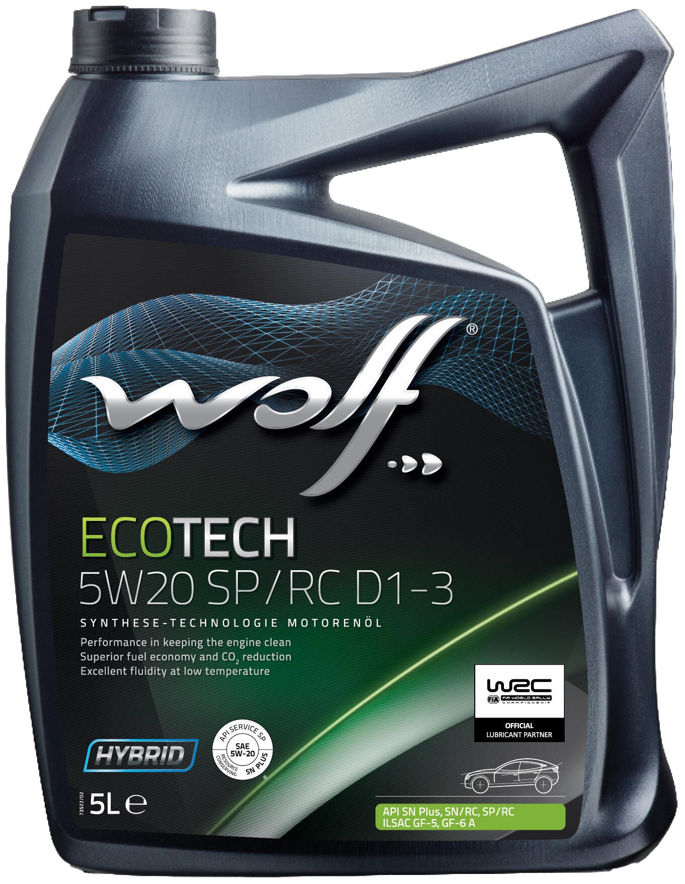 Olio motore lupo Ecotech SP RC D1-3. Motoroil 5W20 5L Ecotech SP RC D1-3