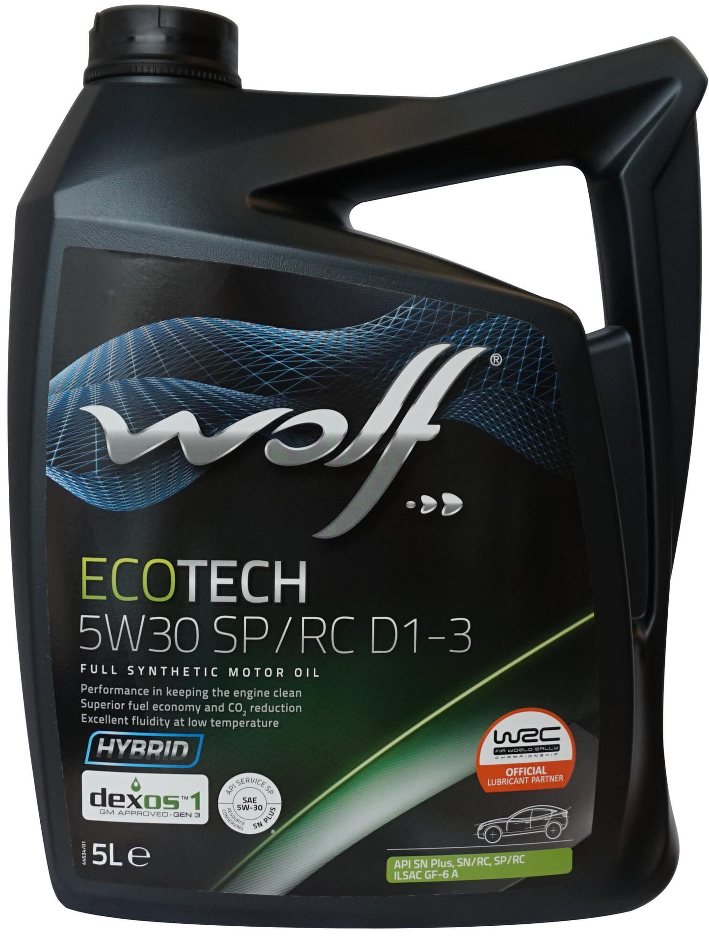 Wolf Motor Oil Ecotech SP RC D1-3. MOTOROIL 5W30 5L ECOTECH SP RC D1-3
