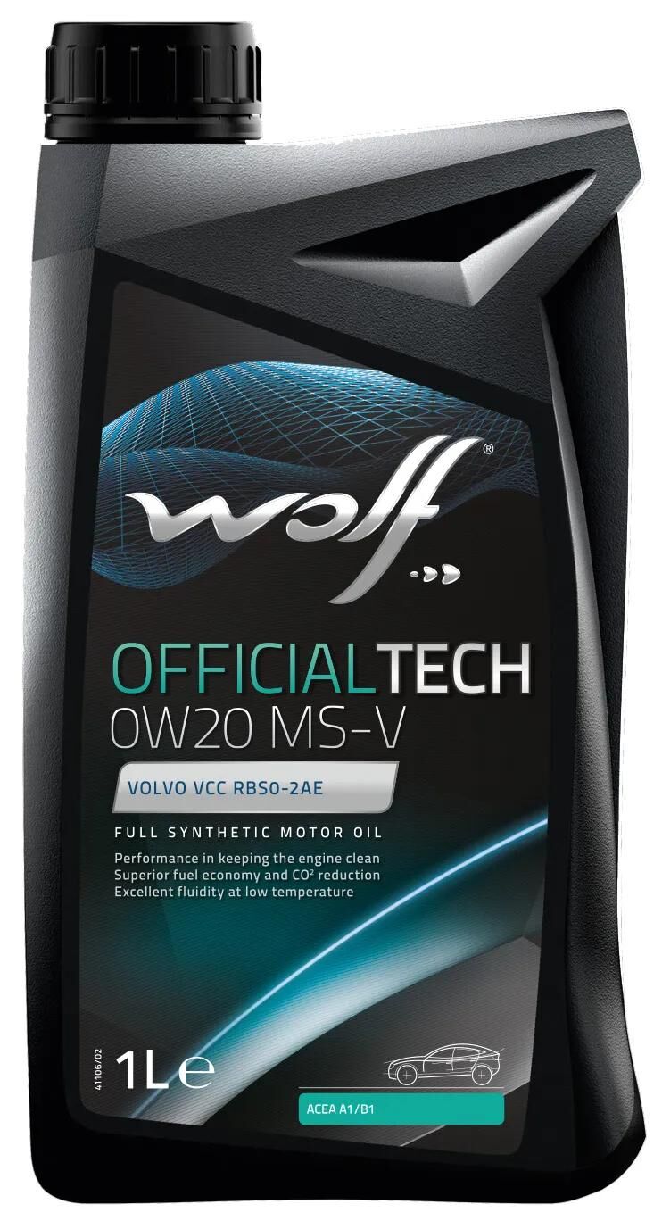 Wolf motorolie officialtech ms-v motoroil 0w20 1l off.tech ms-v