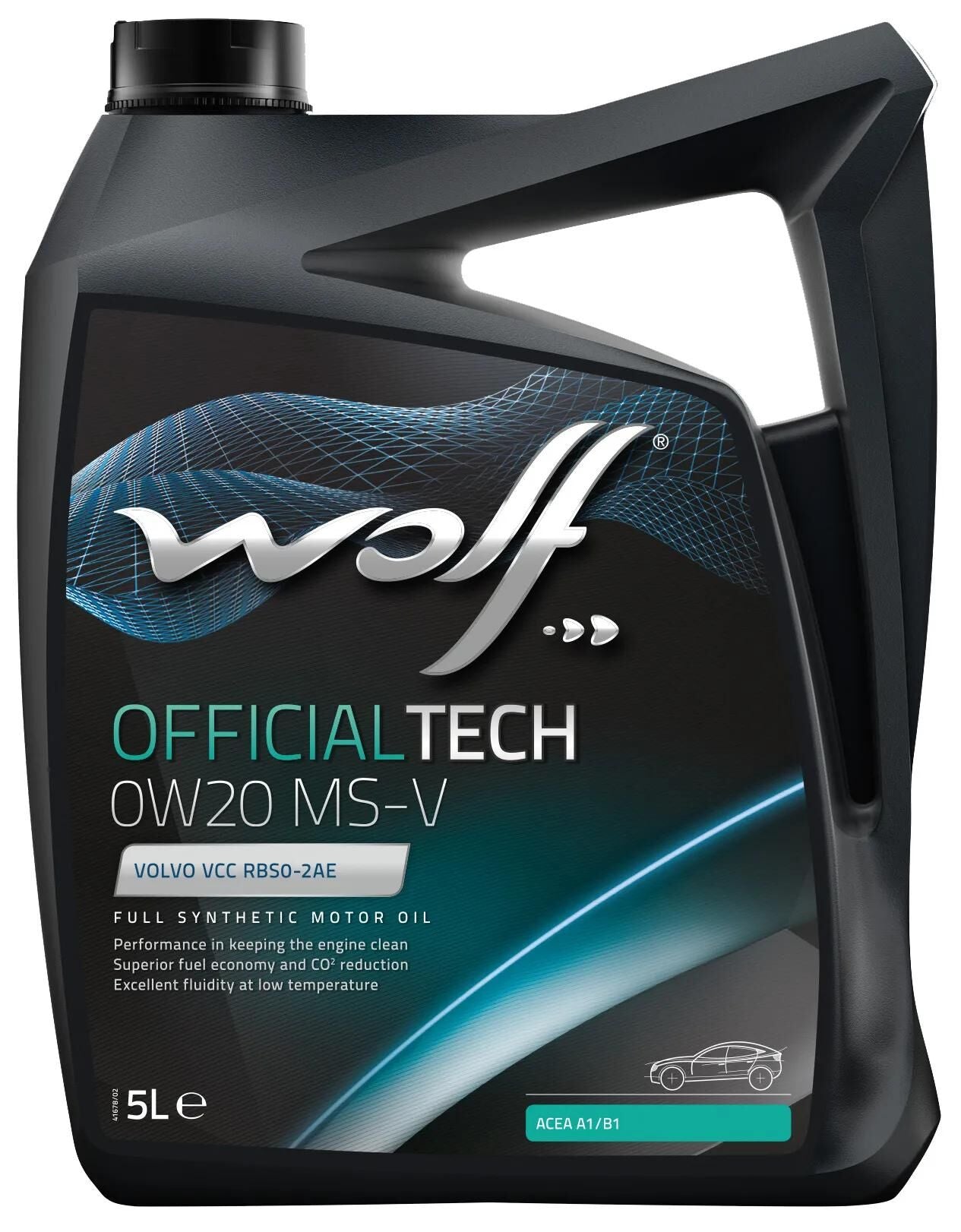 Wolf motorolie officialtech ms-v motoroil 0w20 5l off.tech ms-v