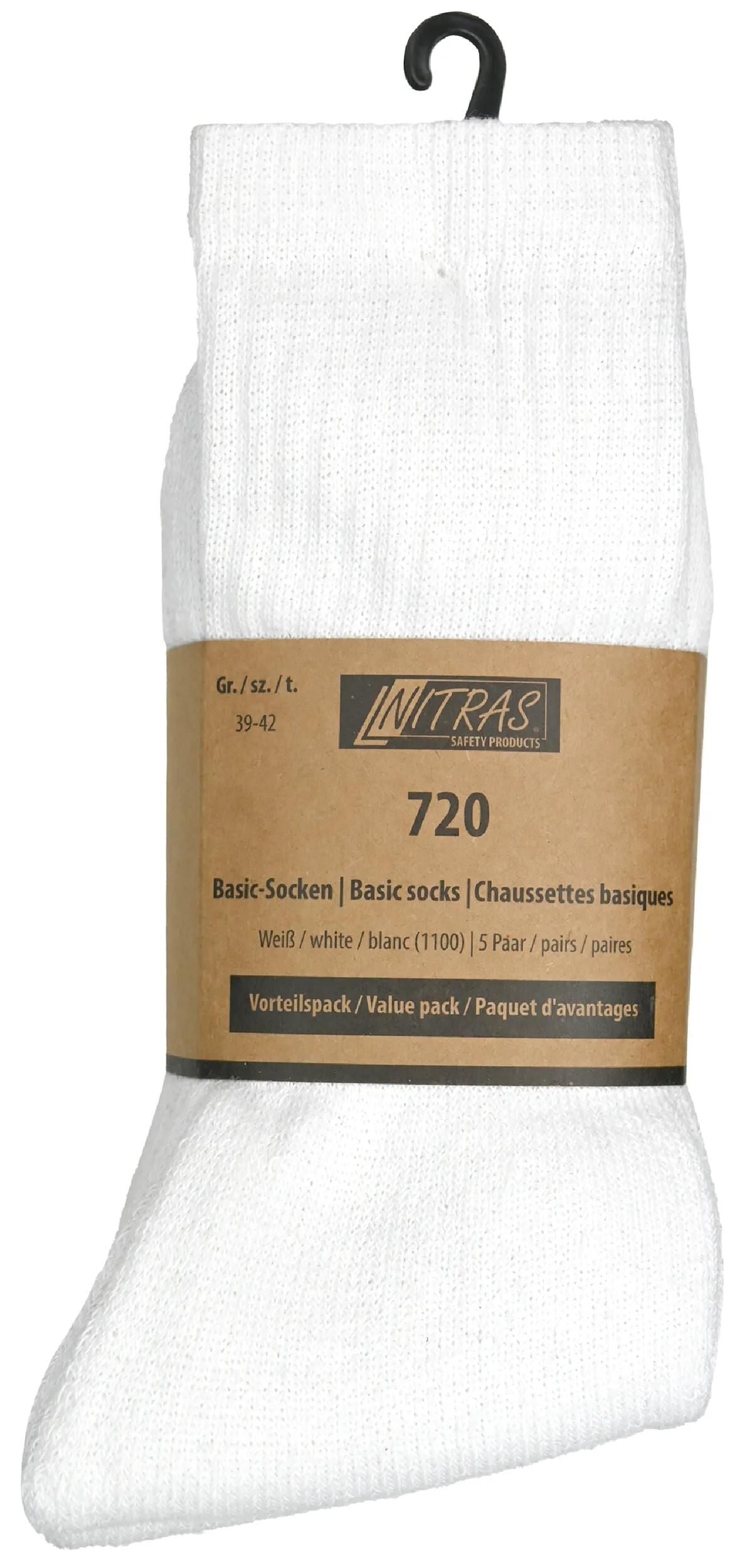 Nitras Safety Socks Basic We GR.43-46 NITRAS 1PK con 5 pares