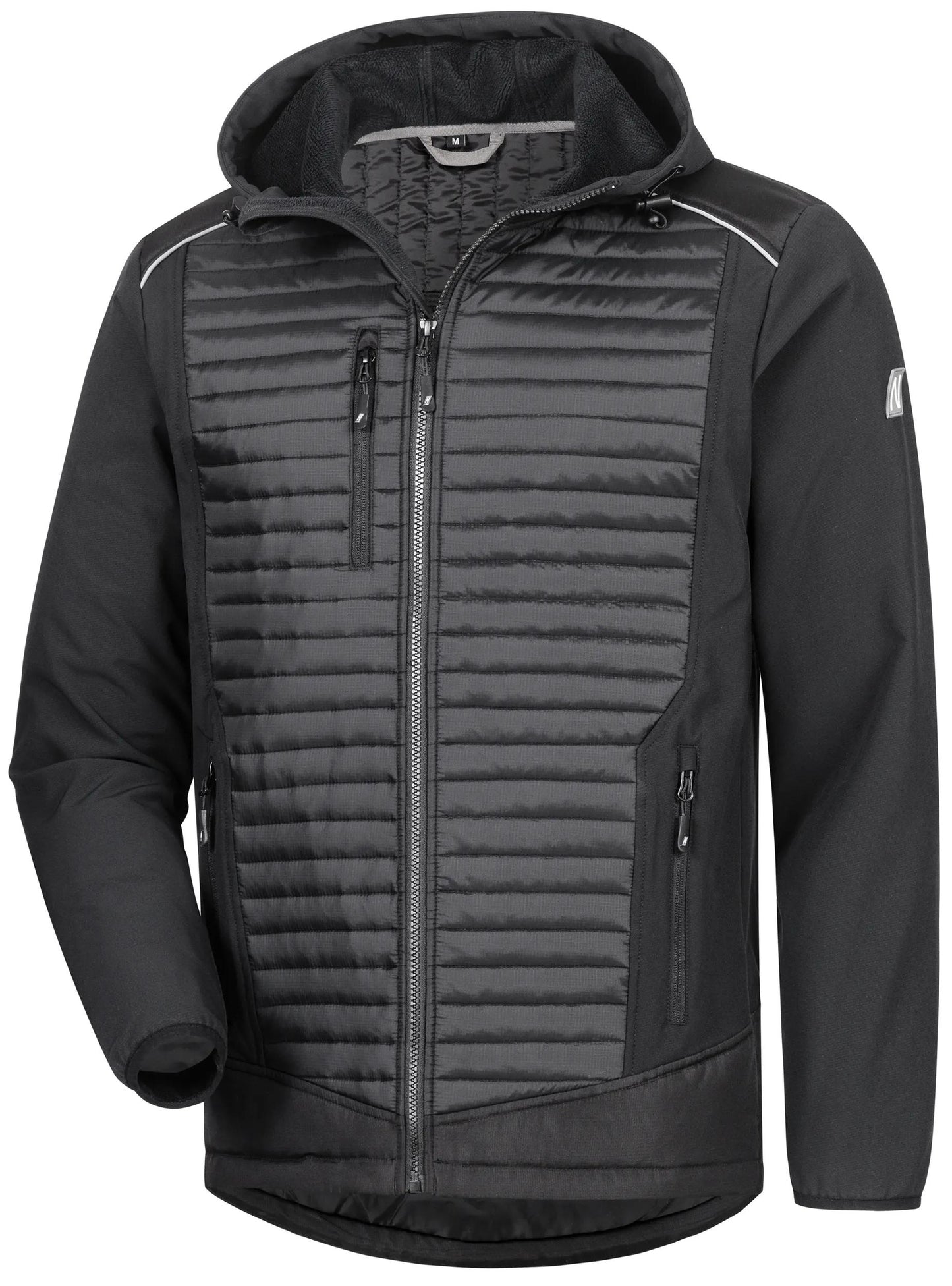Chaqueta softshell de seguridad nitras talla l motion tex plus negro