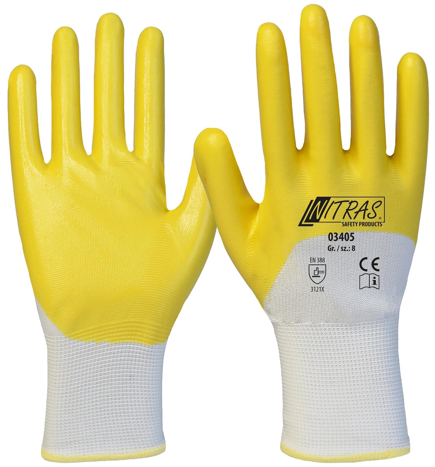 Nitra Safety Nitrile Glove Dimensione 8 Nitra