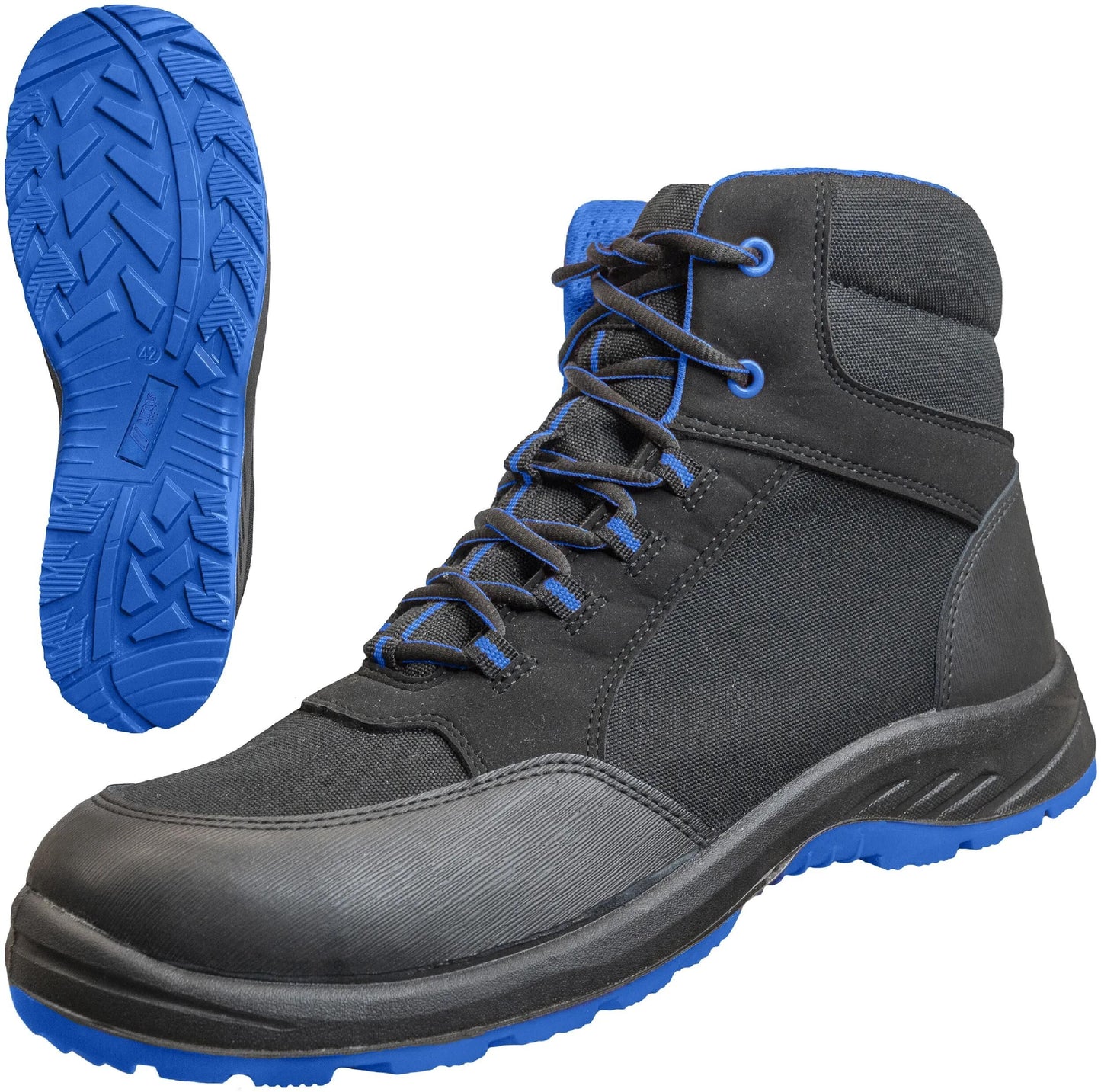 Stivali di sicurezza della sicurezza nitras Gr. 41 Solido Step Mid Blue