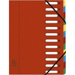 Prelegatore exacompta 55125e cartoncino a4 rosso