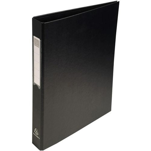 Raccoglitori ad anelli exacompta cartone pp 26x32 cm larghezza dorso 4 cm nero meccanismo a D a 4 anelli