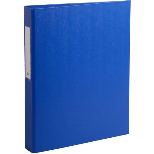 Raccoglitori ad anelli exacompta cartone pp 26x32 cm larghezza dorso 4 cm blu meccanismo a 2 anelli