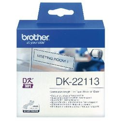 Etichette nastro film continuo brother 62x15,24mm trasparente