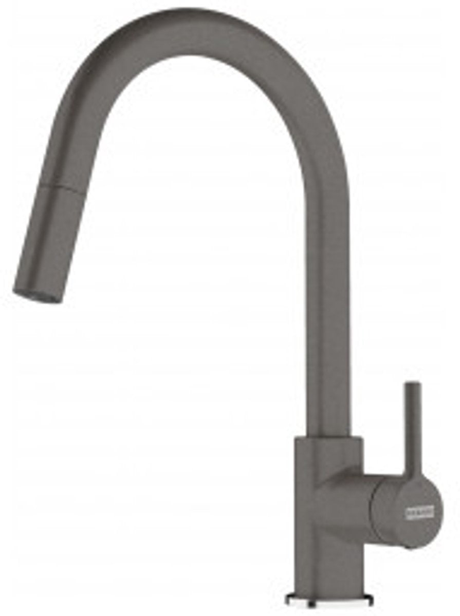Franke Lina - rubinetto cucina FC 6051.084 con doccetta estraibile, grigio pietra 115.0626.057