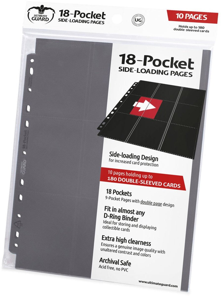 Ultimate Guard 18 páginas de bolsillo con carga lateral (10) - gris