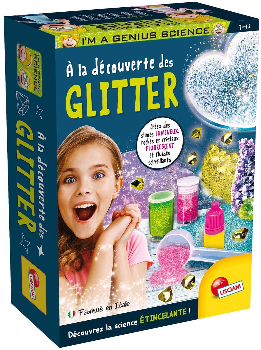 Lisciani sono un genio della scienza tascabile -a la decouverte des glitter