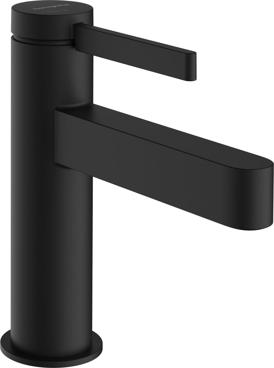 Hansgrohe finoris - miscelatore lavabo - funzionamento monocomando - cool start risparmio energetico - scarico push-open - 100mm - nero opaco