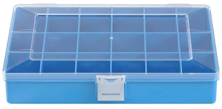 Scatole di assortimento Hünersdorff vuote, 18 scomparti