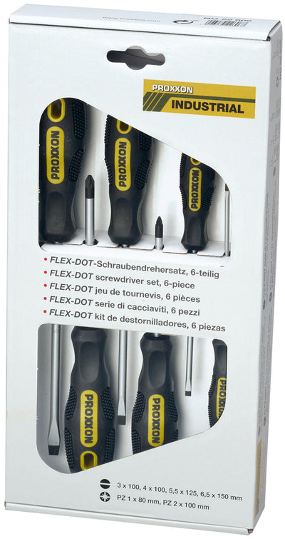 Proxxon schraubendrehersatz flex dot screw driver sets 6-te. schl.+kreuz.(pz)