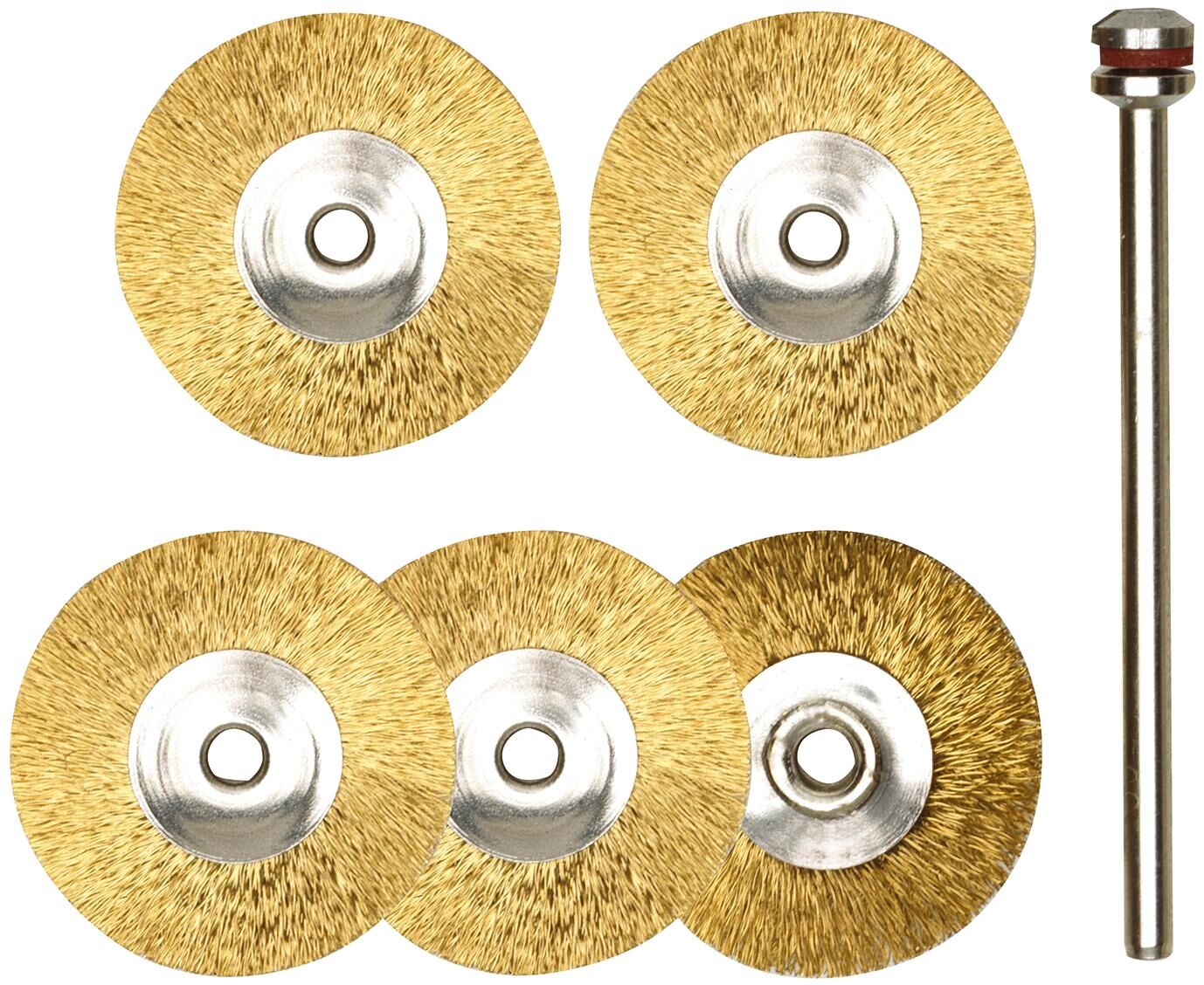 Set di pennelli rotondi in ottone proxxon d = 22mm 5 pezzi.
