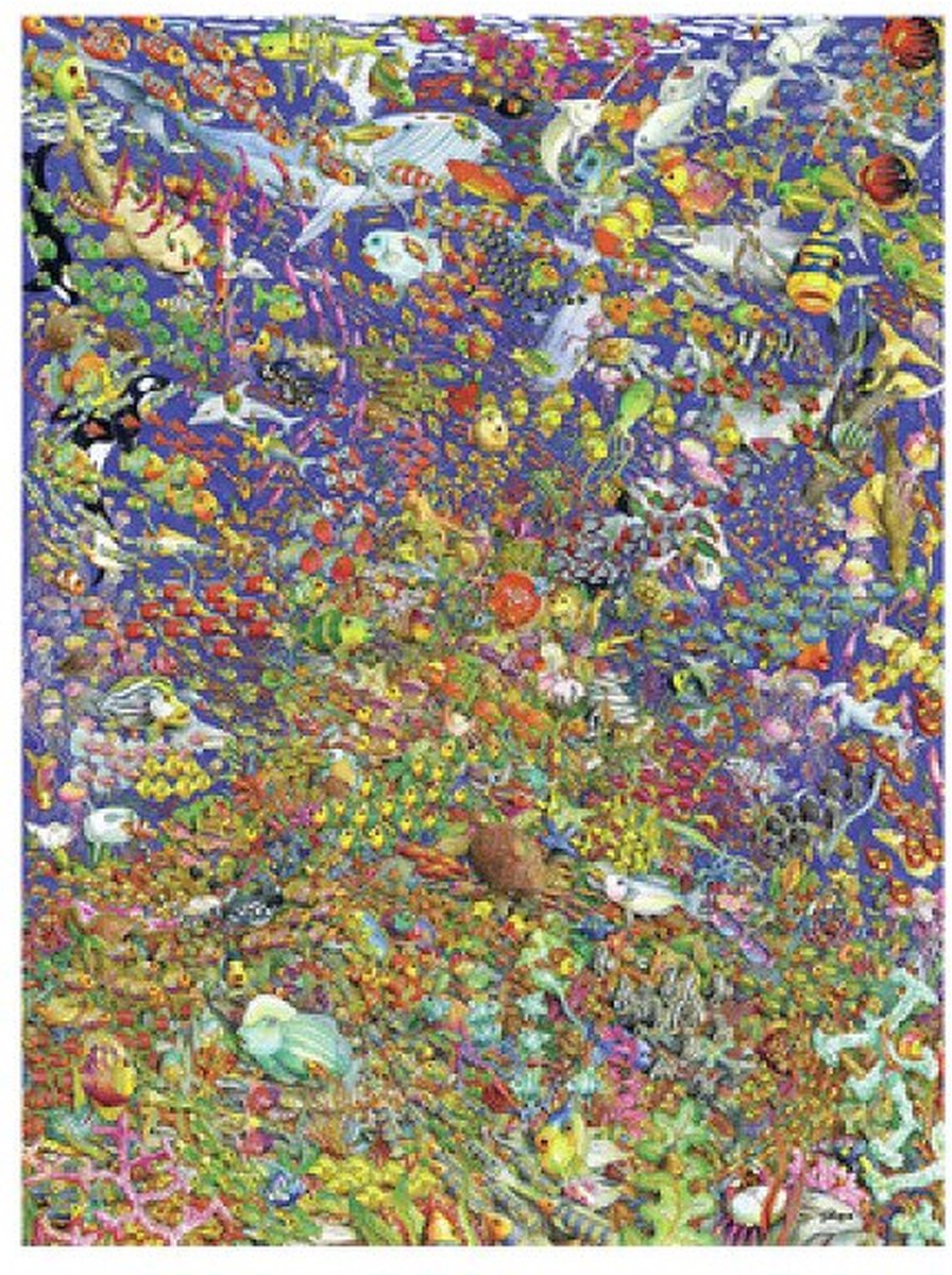 Ravensburger Jigsaw Puzzle muchos peces coloridos, 1500º.
