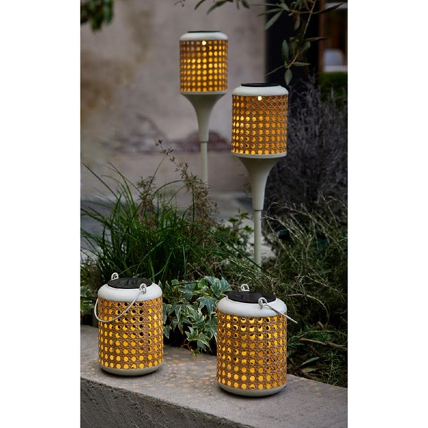 Lampada solare Lumineo LED ø10,5-h80cm 4 pezzi