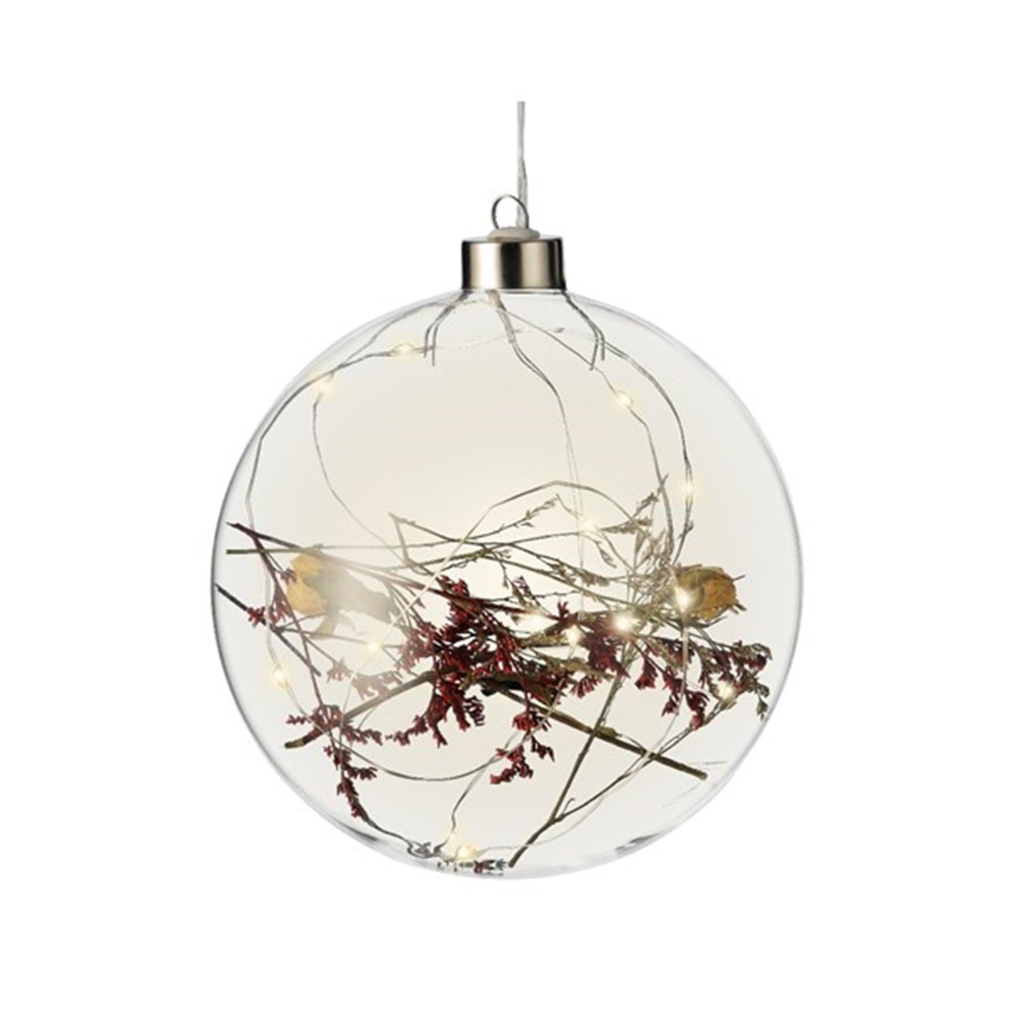 Bombilla LED Lumineo con flores ø14cm 15LED