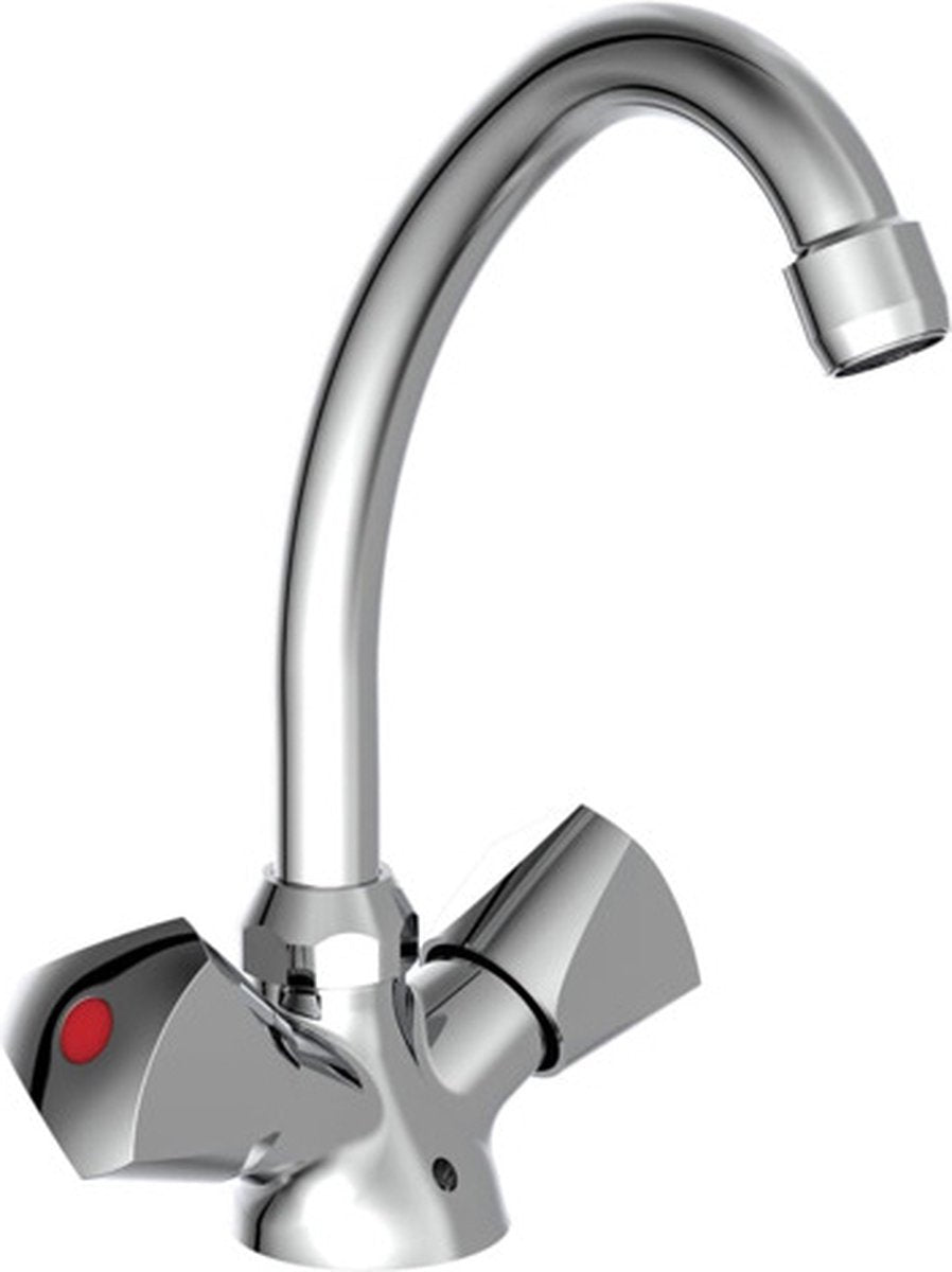 Schütte Schütte Washbasin Crane mixta Dos -Buttons Savino Chrome