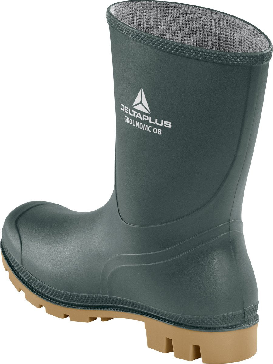 Botas de trabajo pantorrilla Deltaplus ground mc verde 38 - PVC