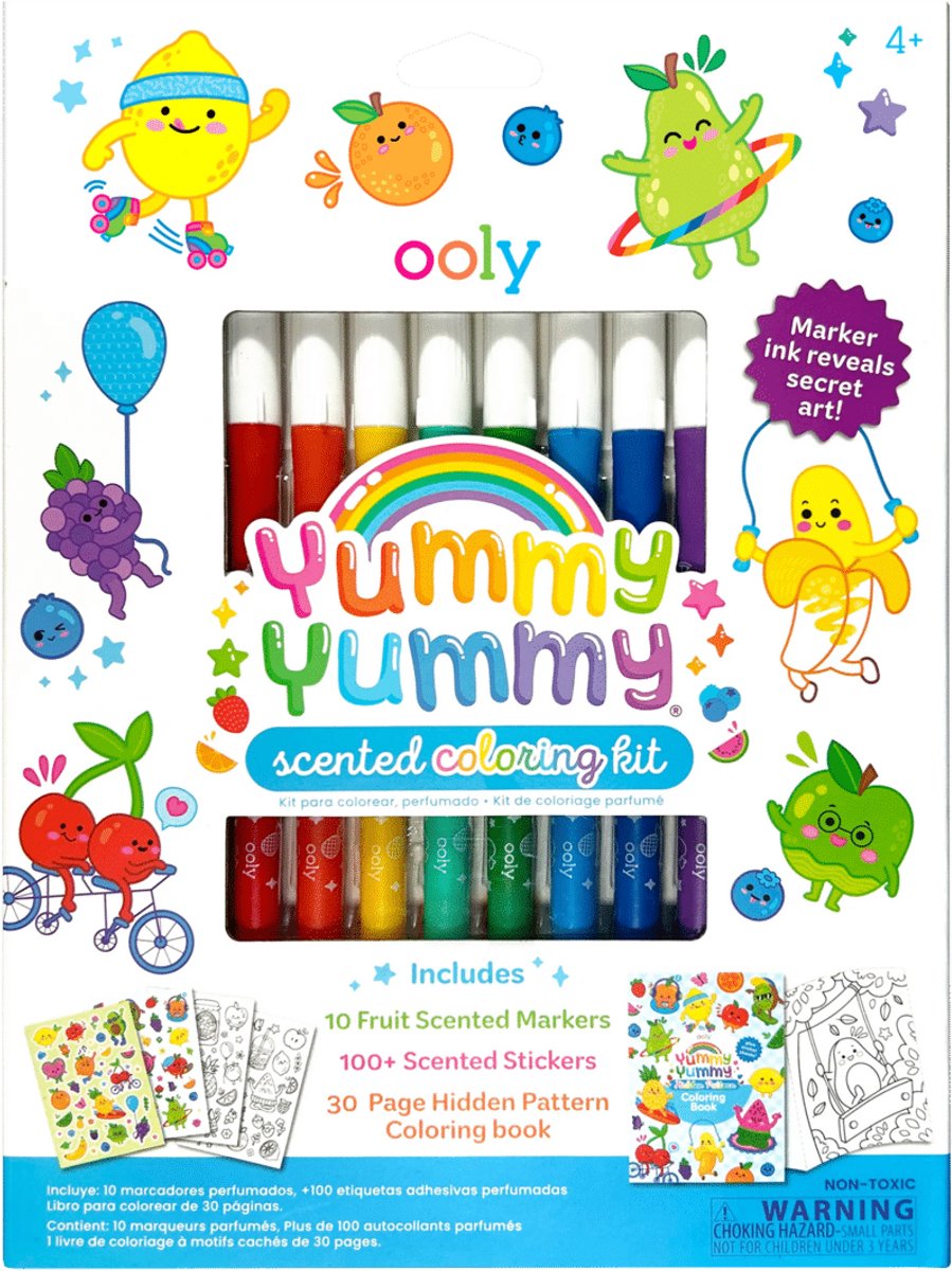 Ooly - yummy yummy - pennarelli e adesivi al profumo di frutta