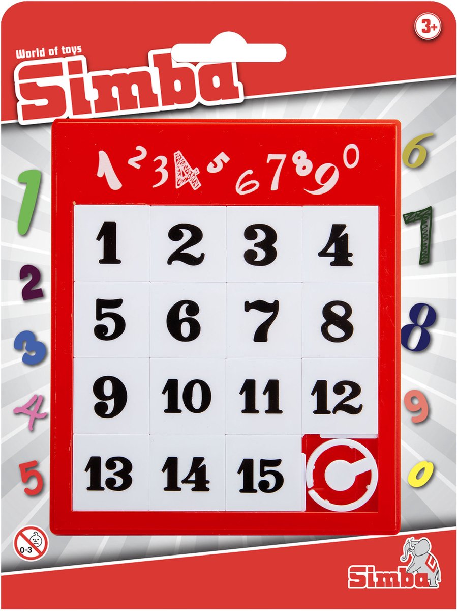Simba - Numeri del puzzle in movimento - Gioco di puzzle - da 3 anni.