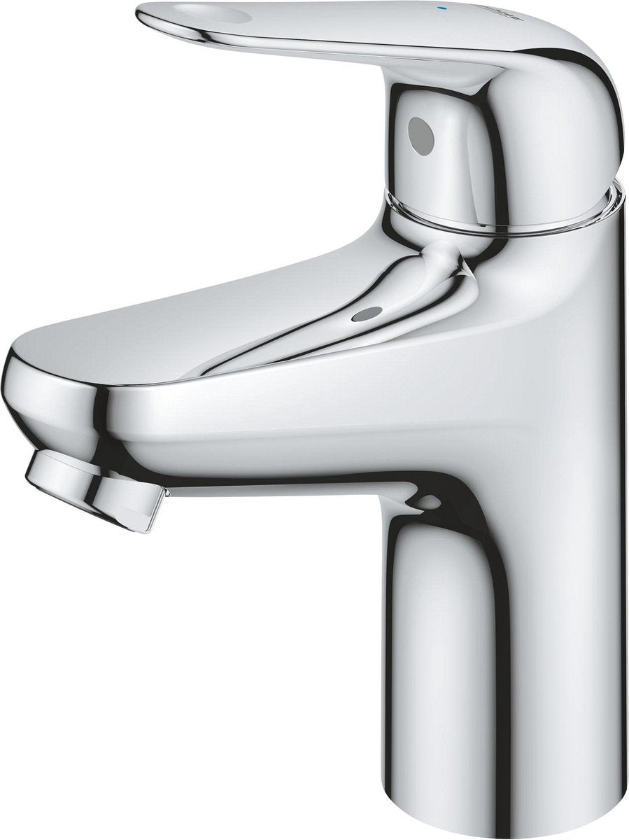 Rubinetto lavabo Grohe swift con scarico push-open - misura s - risparmio energetico e idrico - cromo