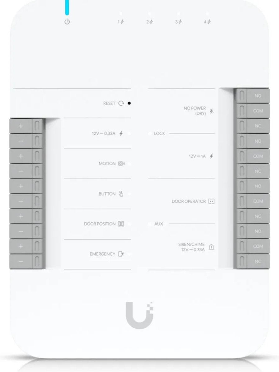 Ubiquiti unifi access hub - hub codekast - 1 deur - ethernet - wit