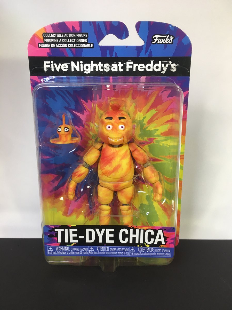 Funko five nights at freddy?'s - action figure tiedye chica 13 cm verzamelfiguur - multicolours