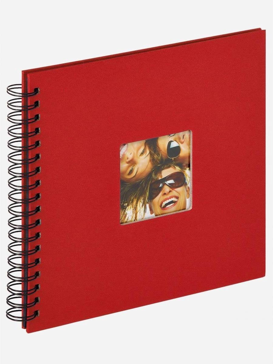 Walther sa-108-r fun - album a spirale - dimensioni 26 x 25 cm - rosso