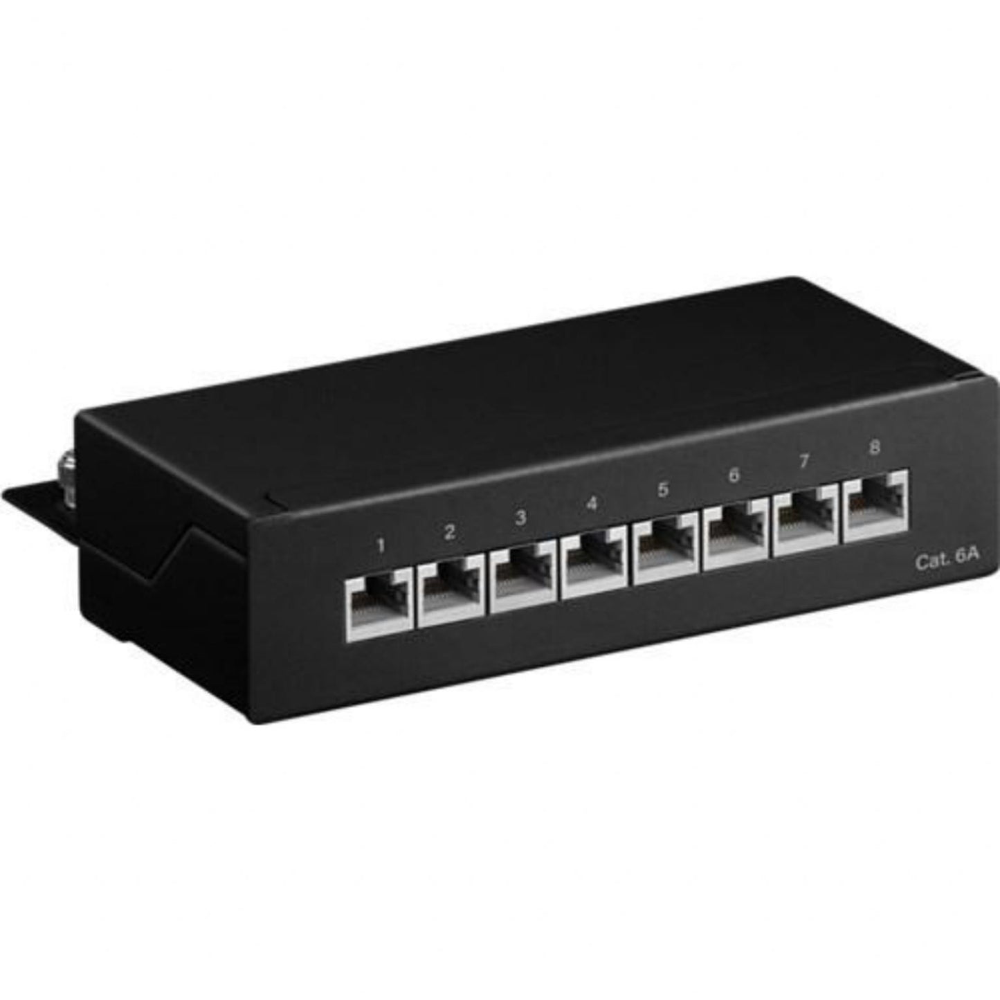 Pannello patch Desktop Goobay Cat 6A Mini, 8 porta