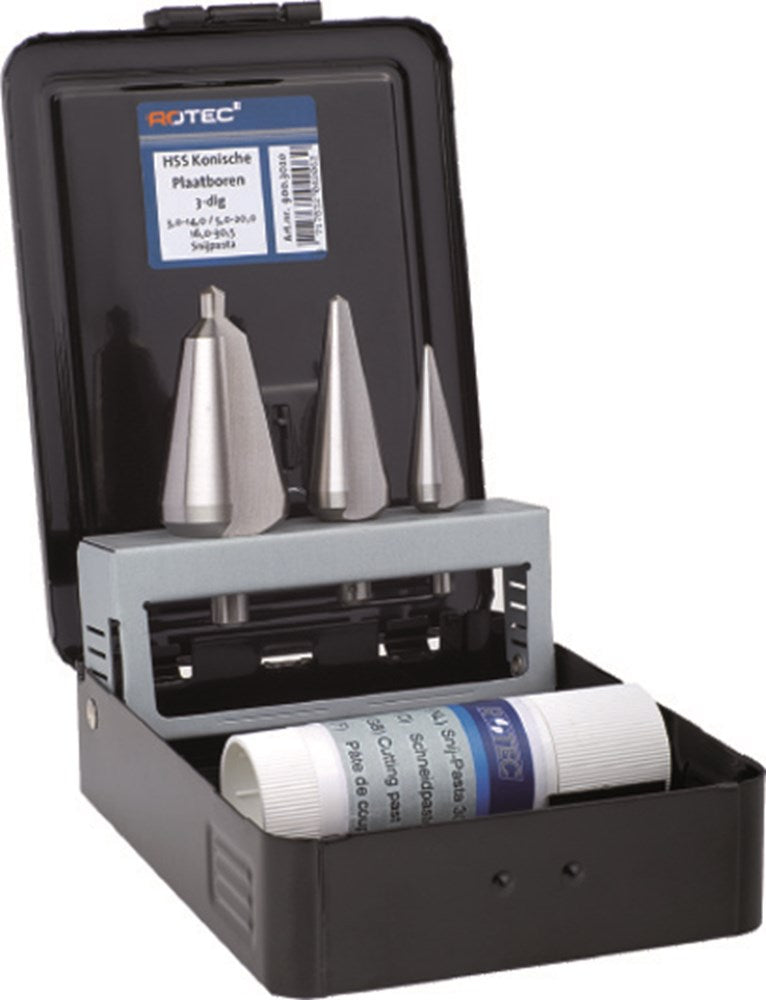 Set di punte per piastre Rotec coniche nr-1-2-7