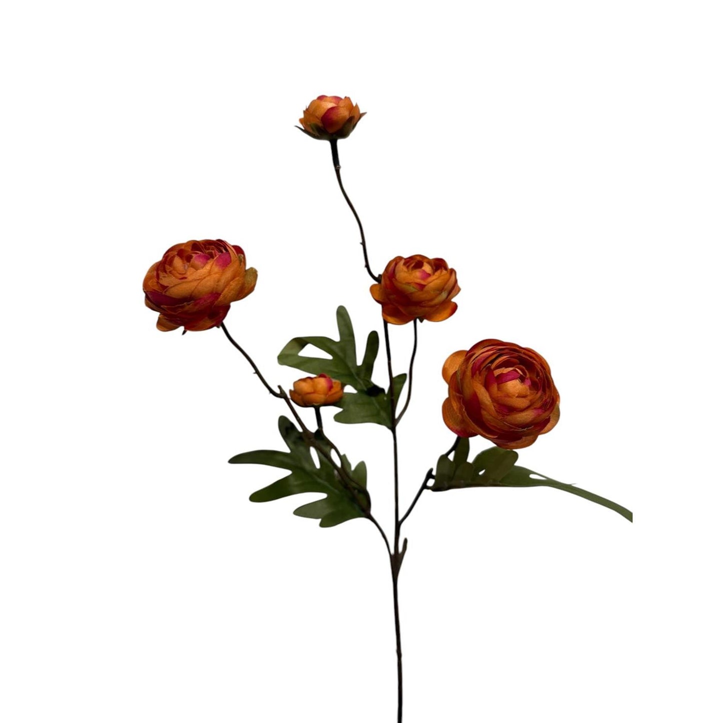 Roberts collection flor artificial ranunculus naranja 52cm