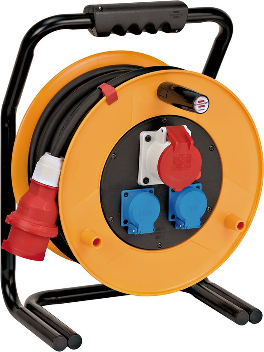Brennerstuhl brobusta cee 1 ip44 carrete de cable 40m h07rn-f 5g1.5