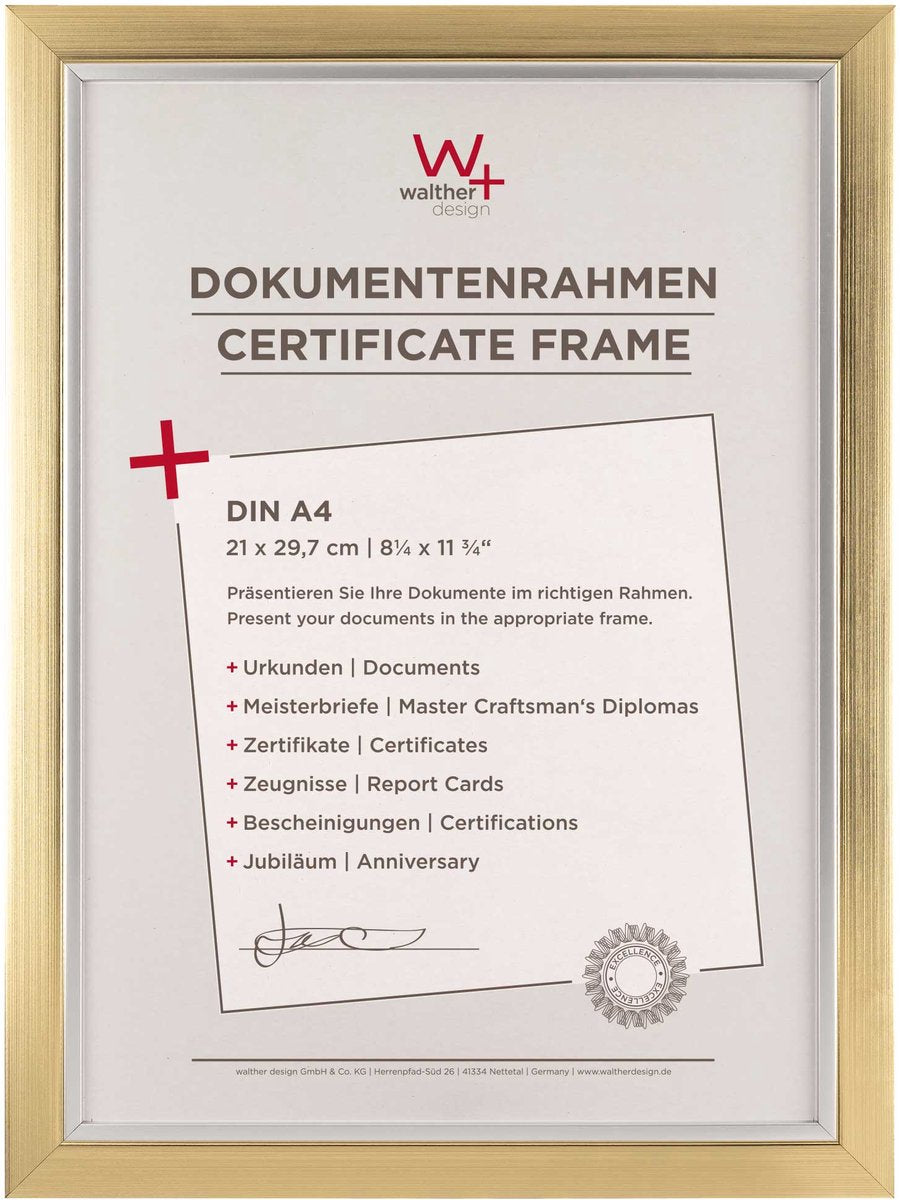 Walther beyond - fotolijst - fotoformaat 21x29,7 cm (din a4) - champagne