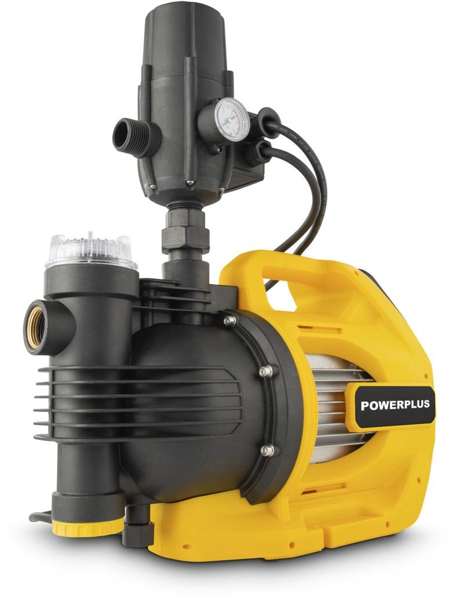Powerplus elektrische waterpomp powxg9560 - tuinpomp van 1100 w, temperatuur van 35°c en debiet van 5500 l u, tuingereedschap
