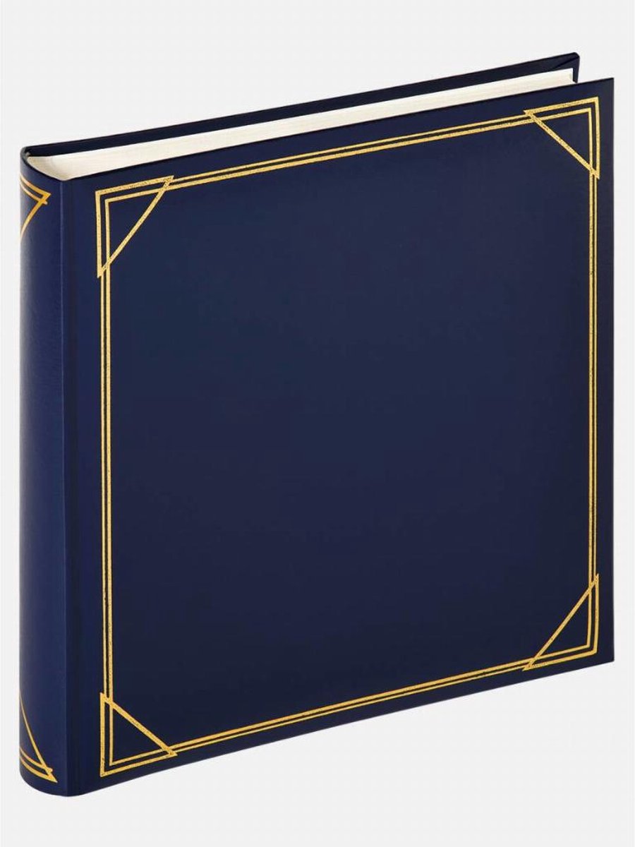 Walther mx-200-l standard - album classico - misura 30 x 30 cm - 100 pagine bianche - blu